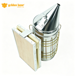 Ahumador de Abejas de Acero Inoxidable Golden Bear S-2(M) con Protector Térmico, 1 Año de Garantía, 0.85 kg, para Equipos de Apicultura - Product Image 4