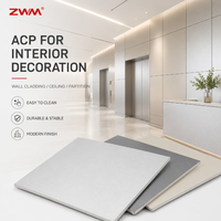 Panneau composite en aluminium ignifuge FR 4.0MM 5.0MM 6.0MM ACP/ACM ALUCOBOND pour façade de bâtiment, revêtement extérieur
