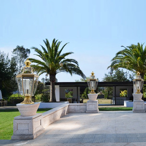 Lámpara de Poste <span class=keywords><strong>para</strong></span> Puerta Principal, Farol de <span class=keywords><strong>Pedestal</strong></span> <span class=keywords><strong>para</strong></span> Exteriores, Decoración de Jardín, Casa, Valla, Luces de Poste <span class=keywords><strong>para</strong></span> Jardín - Product Image 4