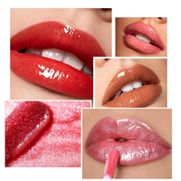 En stock – Vente en gros – Gloss à lèvres végétalien ultra-brillant – Maquillage longue tenue hydratant – Gloss liquide minéral brillant – Marque privée