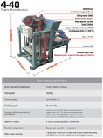 Machine à fabriquer des blocs de briques 4-40, électrique, mobile, pour la fabrication de blocs emboîtables