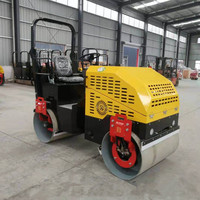 Mini-compacteur routier hydraulique à tambour unique vibratoire de 1 tonne