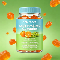 Yiteng OEM ODM Gummies Probiotiques à base de plantes riches en protéines pour adultes, favorisant la santé digestive et immunitaire, complément alimentaire quotidien, 60 unités par jour