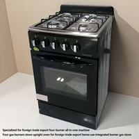 Nouvelle cuisinière à gaz 4 brûleurs avec four et grill, équipement de cuisson polyvalent, machines de transformation alimentaire