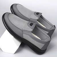 Mocassins décontractés en maille pour hommes, respirants, avec empeigne ajourée, chaussures de marche légères, semelle antidérapante, pour la conduite quotidienne