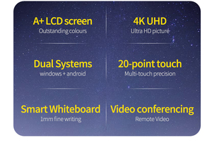 85 86 88 <span class=keywords><strong>90</strong></span> 92 inch UHD di động màn hình cảm ứng màn hình 4K bảng thông minh 86 "IR bảng tương tác tất cả trong một màn hình cảm ứng bảng trắng - Product Image 4