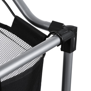 Hot Sell Easy Carry Dirty Clothes Metal <strong>3</strong> <strong>Compartment</strong> <strong>Laundry</strong> <strong>Basket</strong> With Wheels - Product Image 4