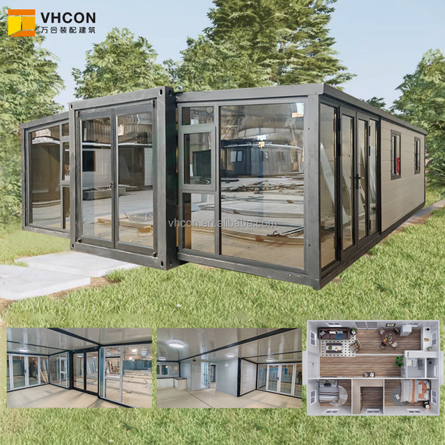 Versatile Portable Modular Office Building Galvanized Steel Skeleton Weatherproof Customizable Design Expandable Container House
