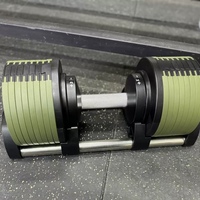 Nouvel ensemble d'haltères réglables en acier de 40,5 kg/90 lb pour la musculation à domicile, entraînement des jambes, fitness complet et personnalisé