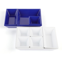 Conception personnalisée Mélamine Bento Plateau Pour La Portion De Nourriture