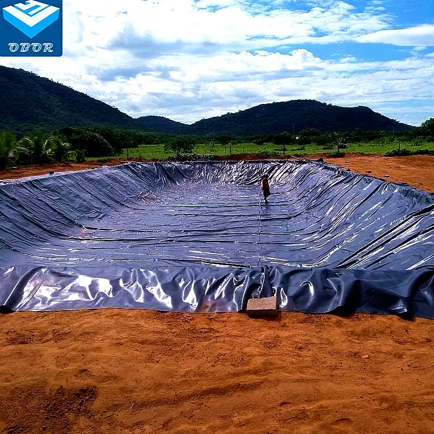 Geo Membrane Teichverkleidung Dammverkleidungen HDPE Geomembran für Wasserspeicherung wasserdicht