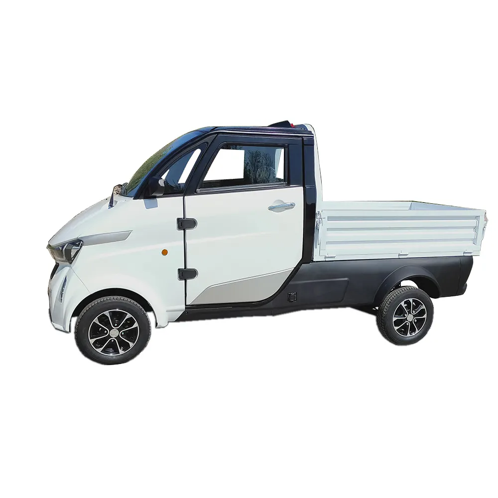 Hoge Kwaliteit Lage Prijs Mini Pickup Made In China Eeg Coc Goedgekeurd 4 Wielen Elektrische Truck Met Air-Conditioner