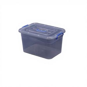 กล่องเก็บของอเนกประสงค์ทรงสี่เหลี่ยมใส ขนาด 4 ลิตร ผลิตจากพลาสติก PP สำหรับจัดเก็บของเล่น สามารถวางซ้อนกันได้ - Product Image 4