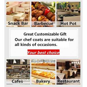 Veste de chef personnalisée pour hommes Manteau personnalisé pour hôtel cuisine restaurant - Product Image 3