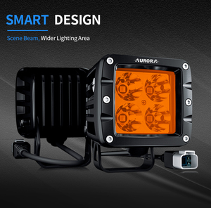 Projecteur LED <span class=keywords><strong>Cube</strong></span> Ambré Étanche IP69K 2 Pouces pour Voiture Tout-Terrain <span class=keywords><strong>4x4</strong></span> et Moto - Product Image 4