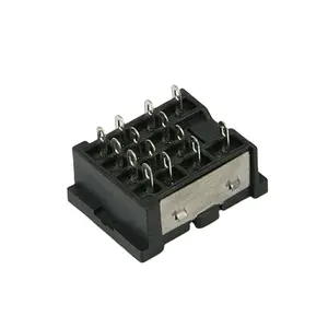 Relay socket PY14 general purpose relay stock solder terminals plastic socket for MY14 relay