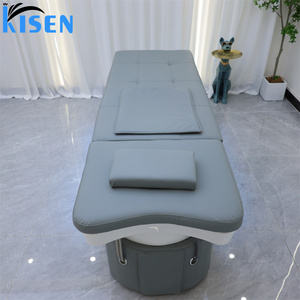 KISEN Muebles Modernos de Lujo para Salón de Belleza y Barbería, Cama Eléctrica para Masajes y Lavado de Cabello con Lavabo - Product Image 3