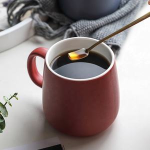 Mark แก้วเซรามิก,ภาชนะใส่เครื่องดื่มสำหรับคู่รักชายหญิงแก้วน้ำดื่มแบบเรียบง่ายพร้อมที่จับ - Product Image 3