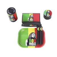 Balance numérique accessoires pour fumeurs ensemble de fumeurs en gros plateau roulant en métal personnalisé broyeur d'herbes stockage