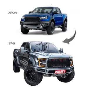 Modificación automática para Ford Ranger T6 T7 T8 Facelift 2012-2021 convertir a F150 Raptor kit de carrocería F150 Pickup bodykit