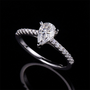 Anillo de Bodas de Diamante Natural con Corte Esmeralda, 1 Ct, 5*7 mm, Anillos Unisex de Lujo, Plata 925, Joyería Fina, Precio al por Mayor - Product Image 6