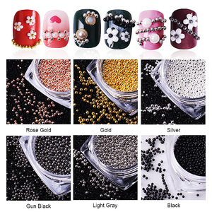 Juego de diamantes de imitación para uñas de estilo Punk, 6 cajas, nuevo producto, suministro, tipo 3D, Cuentas pequeñas de Metal, joyería de cuentas de acero para uñas - Product Image 6