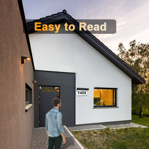 Lámpara Solar LED de Pared para Exteriores IP65, Iluminación Nocturna para Direcciones de Casa, Aplicación en Jardín, Placas con Números de Casa para Jardín, DC - Product Image 5