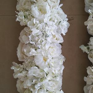 Camino de mesa de plástico artificial para decoración del hogar, macetas de <span class=keywords><strong>flores</strong></span> <span class=keywords><strong>artificiales</strong></span>, tipo económico - Product Image 3