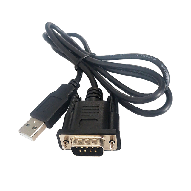 Custom Black 1.8M 6FT VGA DB 9 Pin Male Rs232 to Usb Cable Usb Rs232 Cable Serial Rs232