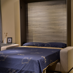 Bộ Dụng Cụ Kim Loại Cho Giường Murphy Đứng Thủ Công Khung Giường Kim Loại Giá Rẻ Cỡ <span class=keywords><strong>King</strong></span> Cho Khách Sạn Tiết Kiệm Không Gian Với Đầu Nối Sofa - Product Image 6