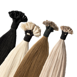 Commercio all'ingrosso extension per capelli alla cheratina vergine brasiliana punta piatta doppia disegnata capelli vergini Remy 12A lisci Bonde stili 18 pollici - Product Image 2