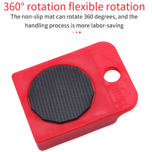 Hochwertige Möbel Transport Lifter Schwere Sachen Moving Tool 4 Wheeled Mover Rollen 1 Wheel Bar Handwerkzeuge Set - Product Image 6