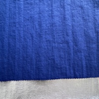 Tissu tissé laminé 100 % nylon 43 g/m² côtelé métallisé pour veste et vêtements d'extérieur