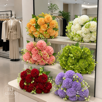 18 Têtes de Fleurs Artificielles en Soie de Chrysanthème – Design Moderne Réaliste Fait Main pour Mariages, Noël et Arrangements Floraux