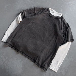 Camiseta de Manga Larga Oversize con Estampado de <span class=keywords><strong>Calaveras</strong></span>, Estilo Vintage, Lavado Ácido, con Logotipo Personalizado, Unisex, Doble Capa, Ropa Urbana para Hombre - Product Image 1