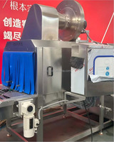 Laveuse de bacs et de conteneurs industriels robustes, lave-vaisselle commercial pour aliments, viande, volailles, boulangerie