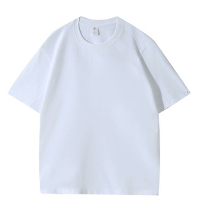 Custom Heavyweight 100% Cotton T Shirt OEM ODM Oversized Unisex Crew Neck Blank Short Sleeve <b>Tee</b> with Logo - Product Image 1