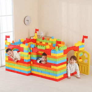 Blocs <span class=keywords><strong>de</strong></span> construction géants en plastique pour enfants, jouets <span class=keywords><strong>de</strong></span> construction, pour enfants d'âge préscolaire - Product Image 1