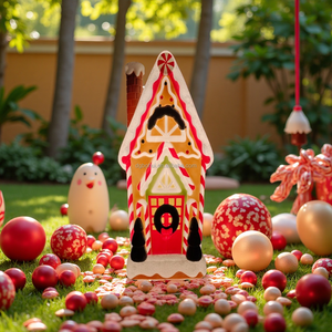 36in Outdoor Christmas Gingerbread House Decor <b>Holiday</b> Gifts - Product Image 1