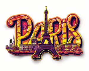 Nouveau design bas prix personnalisé <span class=keywords><strong>Paris</strong></span> France aimant de réfrigérateur en bois autocollant aimant de réfrigérateur Souvenirs - Product Image 2