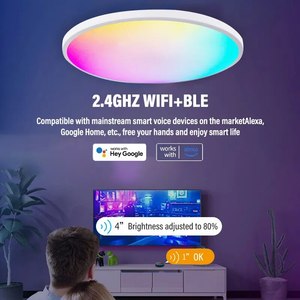 Smart WIFI LED Luz de techo redonda RGBCW Tuya APP Regulable Alexa Asistente de Google Compatible Dormitorio Sala de estar - Product Image 6