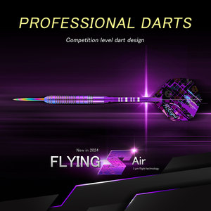 Jeu de fléchettes professionnelles en acier au tungstène 90%, fléchettes en acier au tungstène 90% avec jeu de pointes en métal - Product Image 2