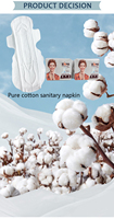 OEM ODM Sensitive blanc pur coton biodégradable sec doux pour la peau serviette 100% coton serviettes hygiéniques biodégradable protège-slip