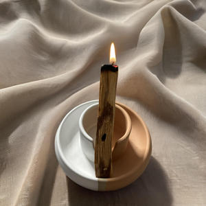 Support à encens multifonction en céramique - Brûleur pour bois de santal et Palo Santo, Porte-encens pour <span class=keywords><strong>sauge</strong></span> <span class=keywords><strong>blanche</strong></span> à usage domestique - Product Image 2