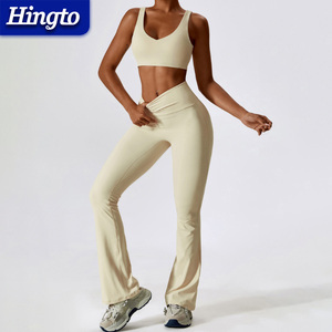 Sport Yoga reggiseno allenamento Set per donne Fitness alla moda palestra Activewear unico <span class=keywords><strong>abbigliamento</strong></span> da allenamento due pezzi Set Yoga <span class=keywords><strong>abbigliamento</strong></span> <span class=keywords><strong>sportivo</strong></span> - Product Image 6