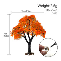 Arbres paysagers multicolores quatre saisons pour modèles HO et N, pour diorama architectural, table de sable ferroviaire et fournitures de terrain DIY