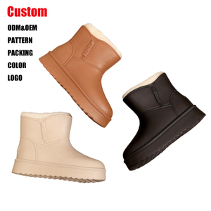 Stivali Invernali da Fabbrica Impermeabili Termici Antiscivolo con Suola Spessa e Calda in Peluche - Product Image 1