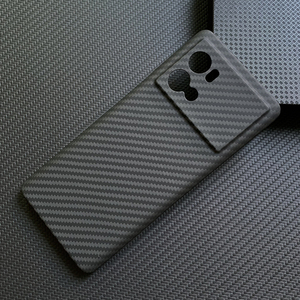 กรณีโทรศัพท์คาร์บอนไฟเบอร์แบบทแยง3K สำหรับ <span class=keywords><strong>Vivo</strong></span> IQOO 9กล้องหลุมใหญ่ Crater Aramid Fiber IQOO9pro - Product Image 5