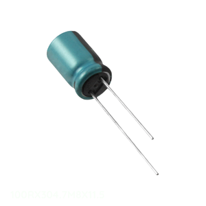 Condensateur original CAP ALUM 4.7UF 20% 100V RADIAL 4.7 uF à montage traversant 100RX304.7M8X11.5 - Product Image 1