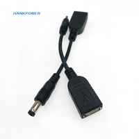 Câble d'alimentation USB femelle vers DC 0.1x0.5mm, 5.5 m, 2.1m, 1m, adaptateur de prise d'extension 5521